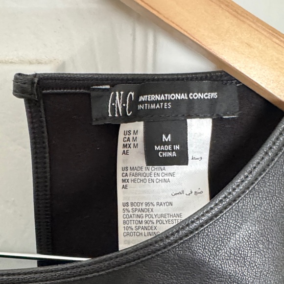 INC International Concepts Black Bodysuit - Picture 3 of 6